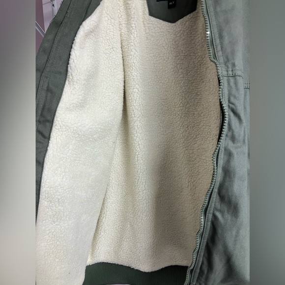 Men’s Hooded Work Coat/Jacket, Heavy Duty, XLT, Green, Lincoln Outfitters, NWT - Picture 6 of 13